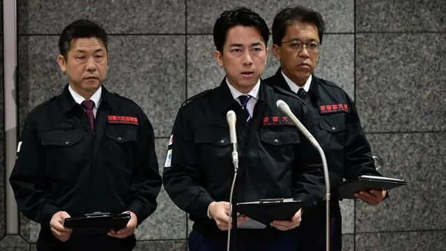 Japan's Defense Minister Shinjiro Koizumi